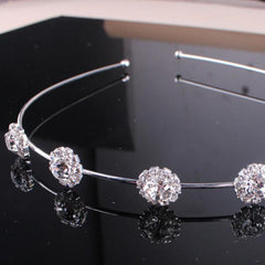 Crystal and pearl-covered headband