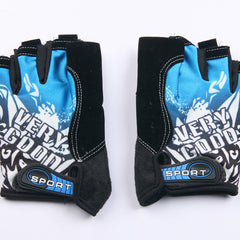 Men's Fingerless Canvas Cycling Gloves