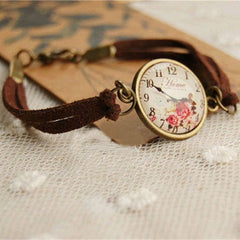 Watch imitation leather bracelet