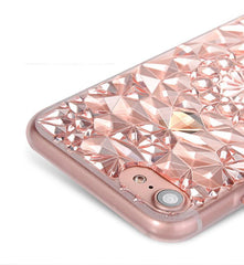 3D Diamond Pattern Soft TPU iPhone Case