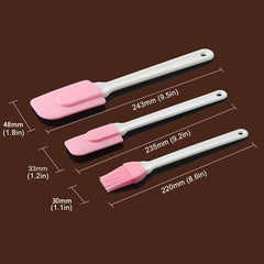 3PCS Kitchen Silicone Cream Butter Spatula