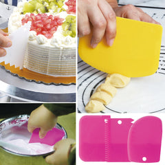 3Pcs/set Plastic Dough Knife Icing