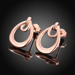 Rose gold earrings