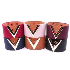 Fashionable mulit-pattern leather bracelets