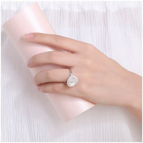 Irregularity freshwater pearl ring