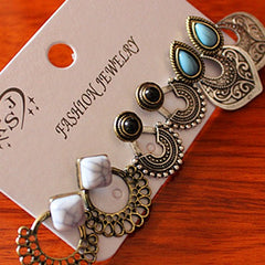 3-in-1 vintage earrings