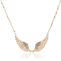 Crystal Covered Wings Necklace