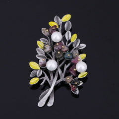 Vintage tree brach brooch