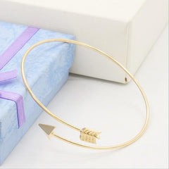 'Cupid's arrow' bangle in gold and silver