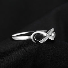 Silver infinity ring