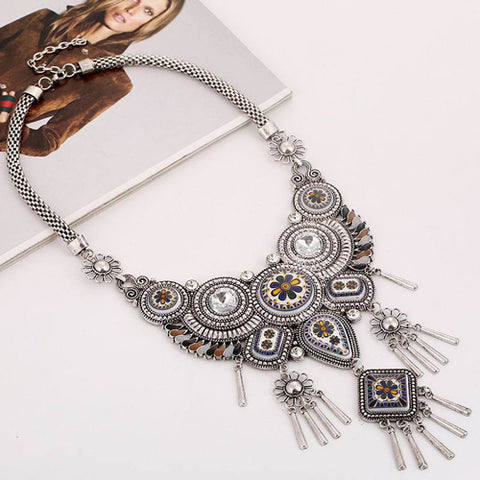 Olsen twins vintage tribal necklace