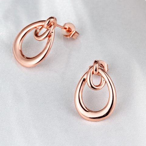 Rose gold earrings