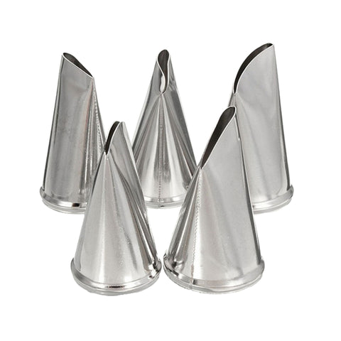 5Pcs/Set Stainless Steel Rose Petal Icing Nozzles