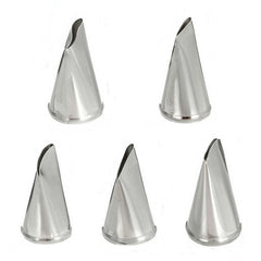 5Pcs/Set Stainless Steel Rose Petal Icing Nozzles