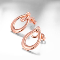 Rose gold earrings