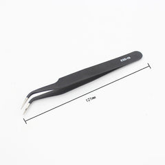 6Pcs Anti-static ESD Stainless Steel Tweezers