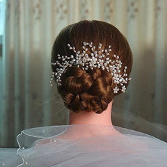 3-piece pearl comb and hair pins