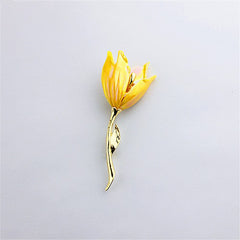 Delicate flower-shaped brooch