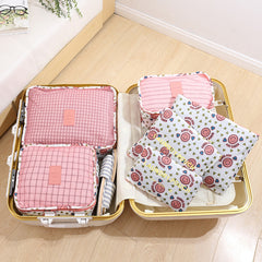 6pcs/set Travel Storage Bags Portable Luggage Organizer