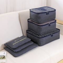 6pcs/set Travel Storage Bags Portable Luggage Organizer