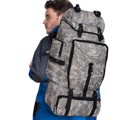 70L Men Camping Waterproof Travel Military Army Bag