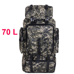 70L Men Camping Waterproof Travel Military Army Bag