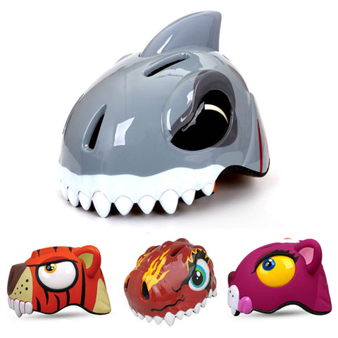 Children's Cartoon-Themed Bike Helmets