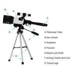 AOMEKIE f30070m Beginner Astronomical Telescope