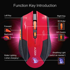 Modern Gaming Wireless Optical Mouse Multi DPI