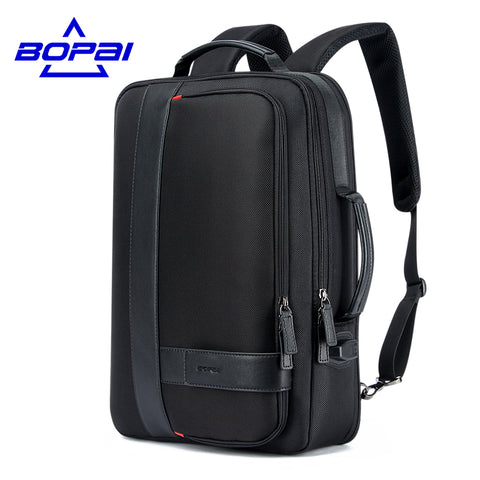 Men's Backpack Black USB Charging