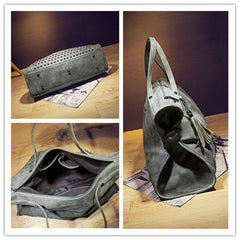 Bolish Rivet Vintage PU Leather Female Handbag