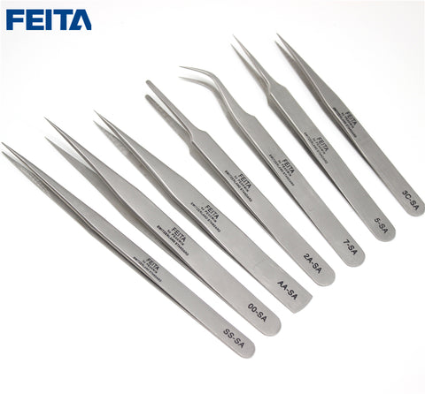 7PCS SA Stainless Steel Tweezers Sets