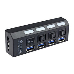 Portable High-Speed Micro USB 3.0 Hub (4 ports)