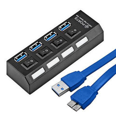 Portable High-Speed Micro USB 3.0 Hub (4 ports)