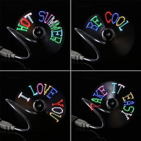 USB Powered Programable LED Fan