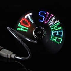 USB Powered Programable LED Fan