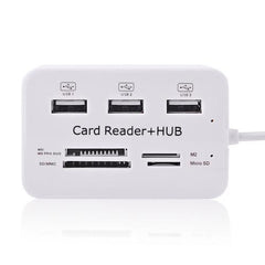 High Speed USB 2.0 Combo Hub (3 USB ports + Card Reader)