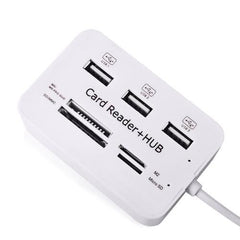 High Speed USB 2.0 Combo Hub (3 USB ports + Card Reader)