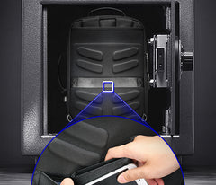 Men's Backpack Black USB Charging