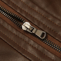 Brown Retro Leather Jacket