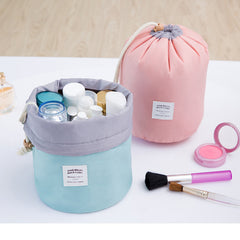 High Quality Barrel Shaped Travel Cosmetic Bag