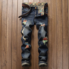 MaxZa Distressed Biker Jeans