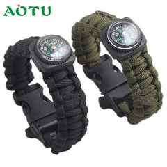 Parachute Cord Bracelet Compass