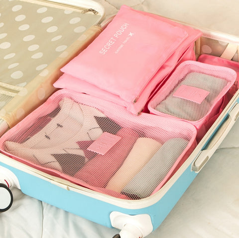 6 pcs/set Travel Packing Organizers