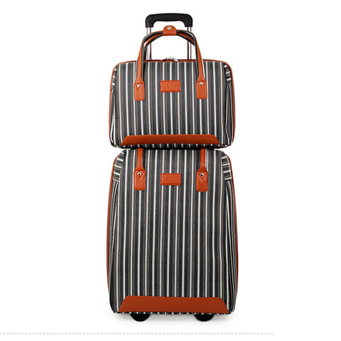 Women's Handbag Rolling Luggage Set