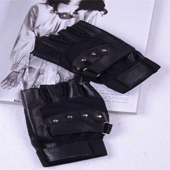 Black Leather Gloves