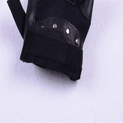 Black Leather Gloves