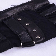 Black Leather Gloves