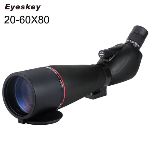 Eyeskey Waterproof Angled 20-60x80 Zoom Hunting Telescope