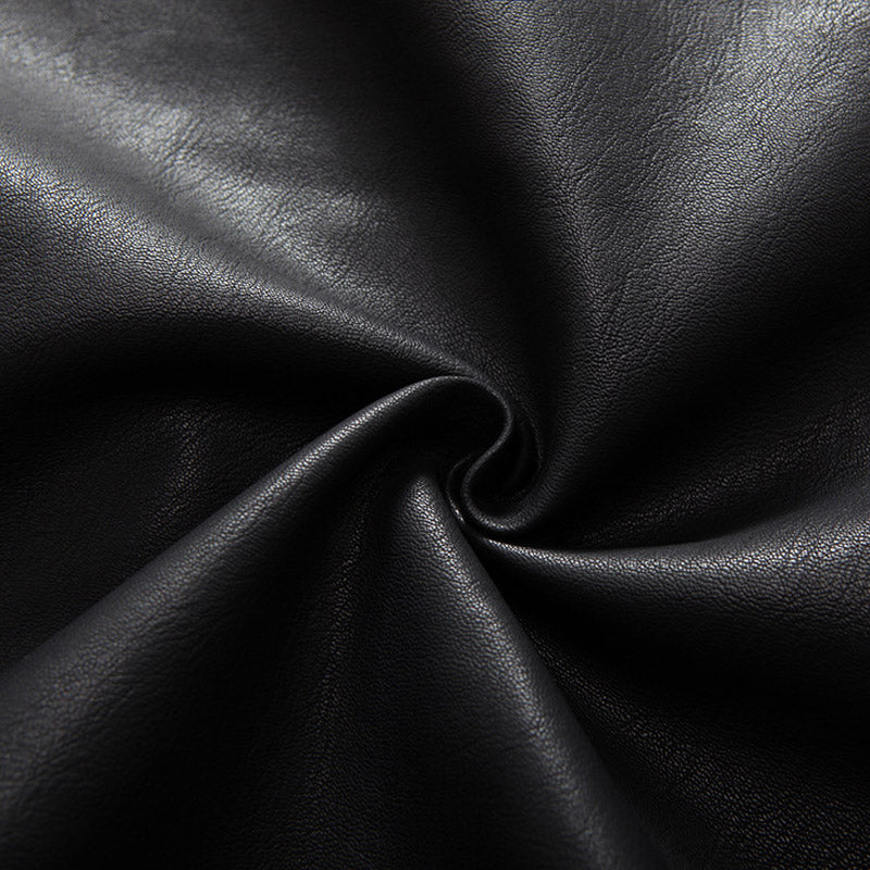 Hoodied Leather Jacket